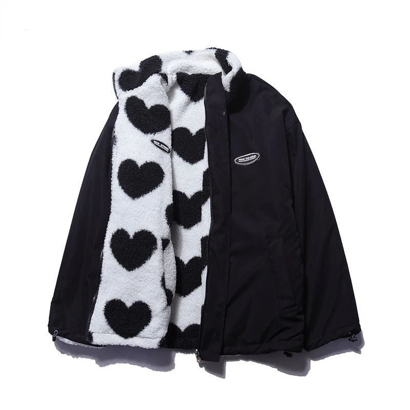 BacioDeluxe™️ | Double Sided Heart Coat - Unieke Collectie