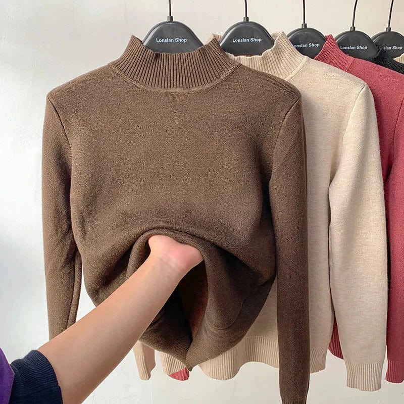 Jeltje - Halfhoge fleece trui voor instant warmte