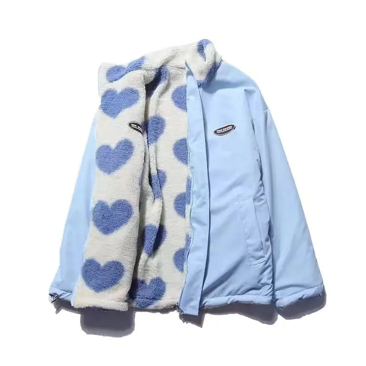 BacioDeluxe™️ | Double Sided Heart Coat - Unieke Collectie