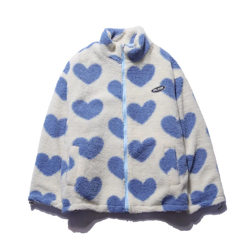 BacioDeluxe™️ | Double Sided Heart Coat - Unieke Collectie