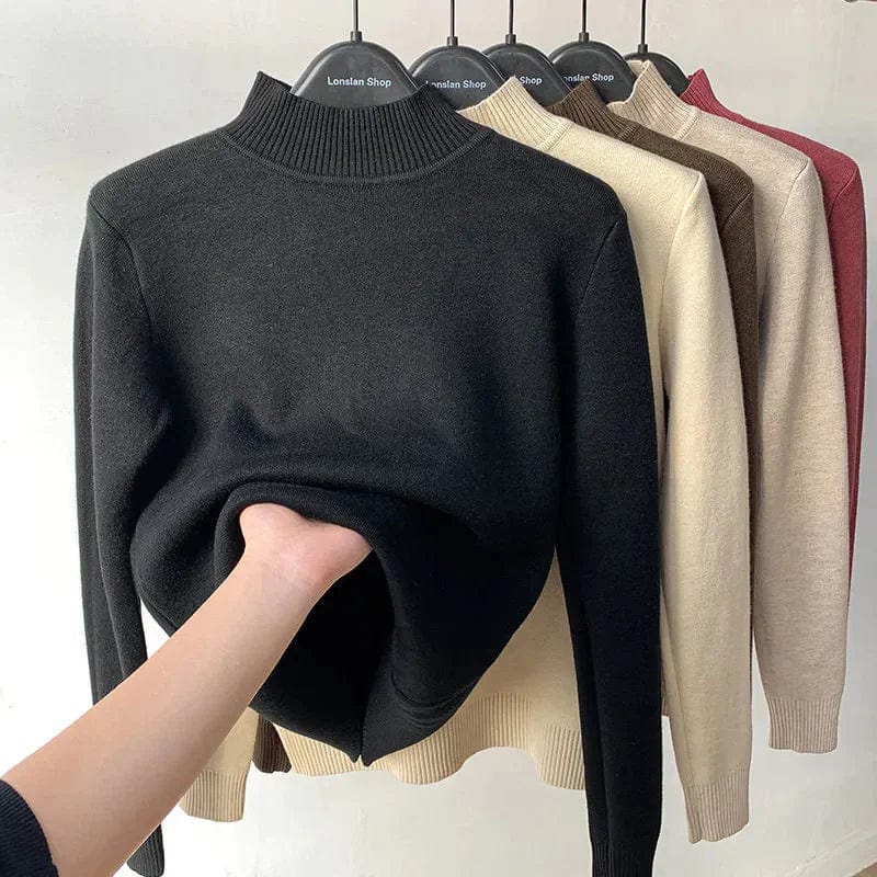 Jeltje - Halfhoge fleece trui voor instant warmte