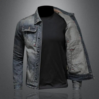 Cas | Casual spijkerjas met lange mouwen