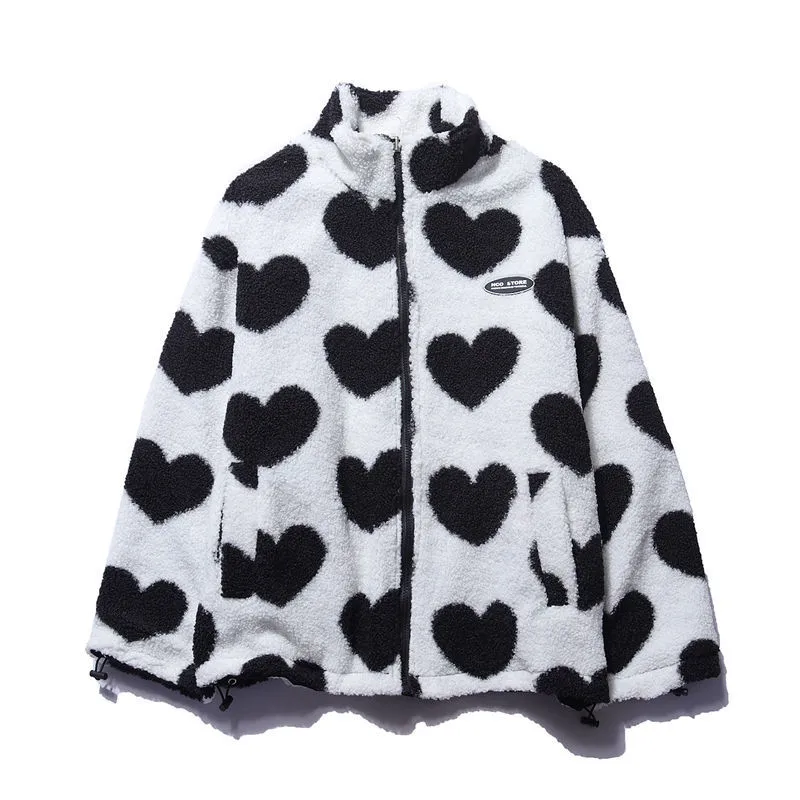 BacioDeluxe™️ | Double Sided Heart Coat - Unieke Collectie