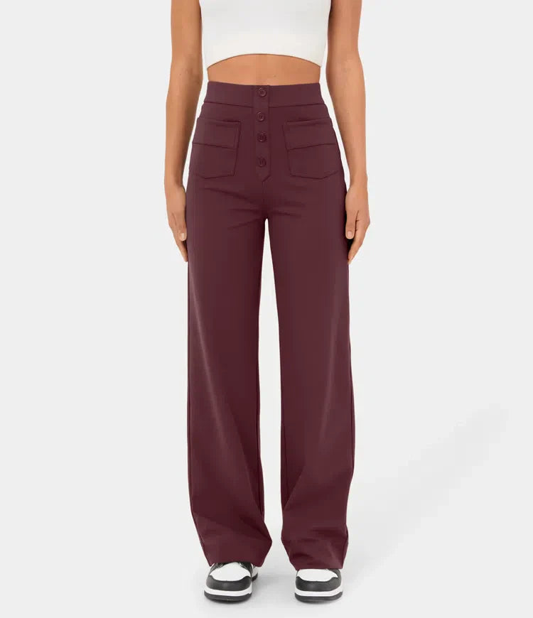 Elsa | Elastische broek met hoge Taille |