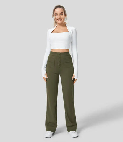 Elsa | Elastische broek met hoge Taille |