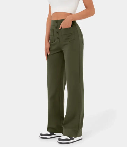 Elsa | Elastische broek met hoge Taille |