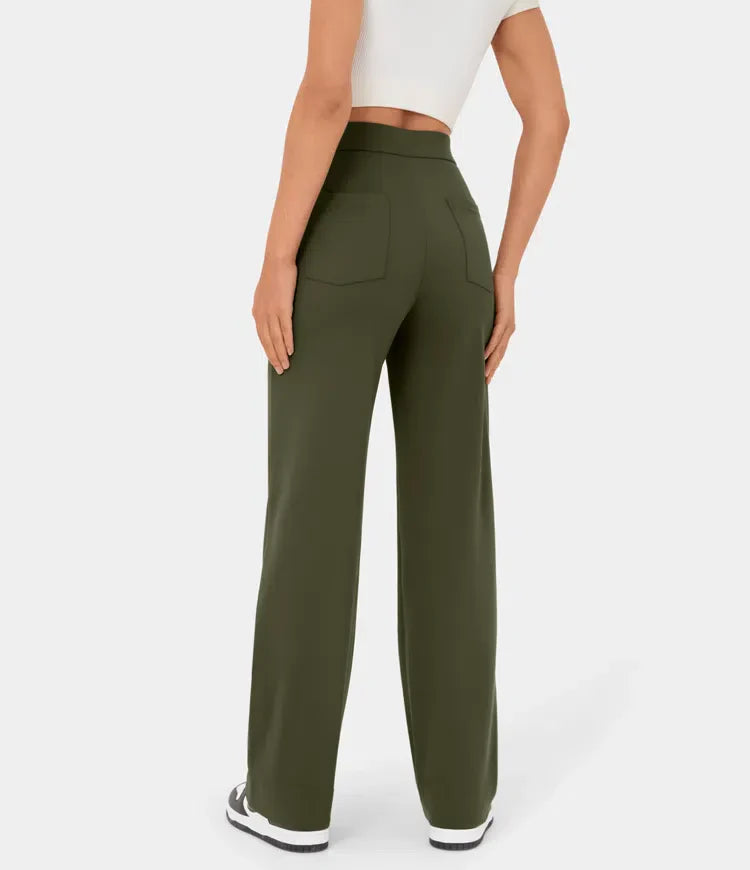 Elsa | Elastische broek met hoge Taille |
