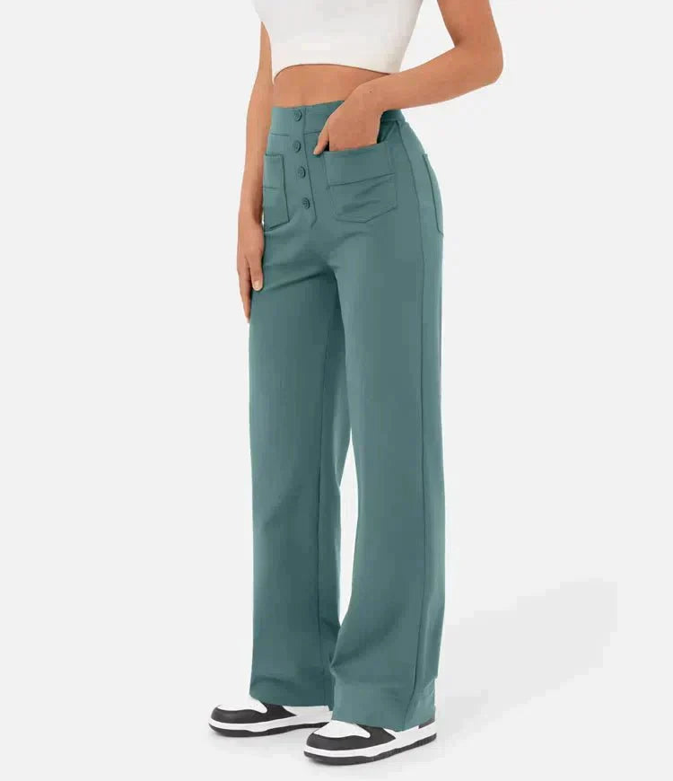 Elsa | Elastische broek met hoge Taille |