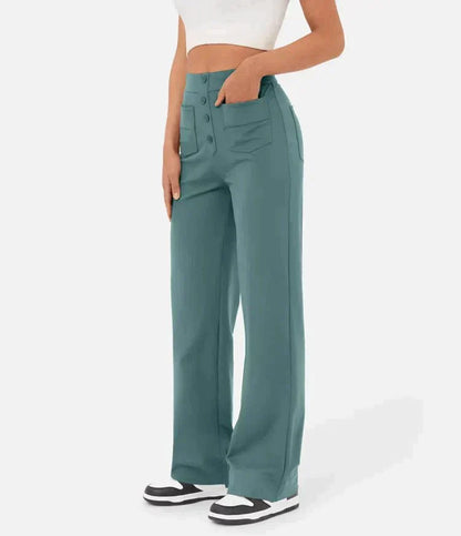 Elsa | Elastische broek met hoge Taille |
