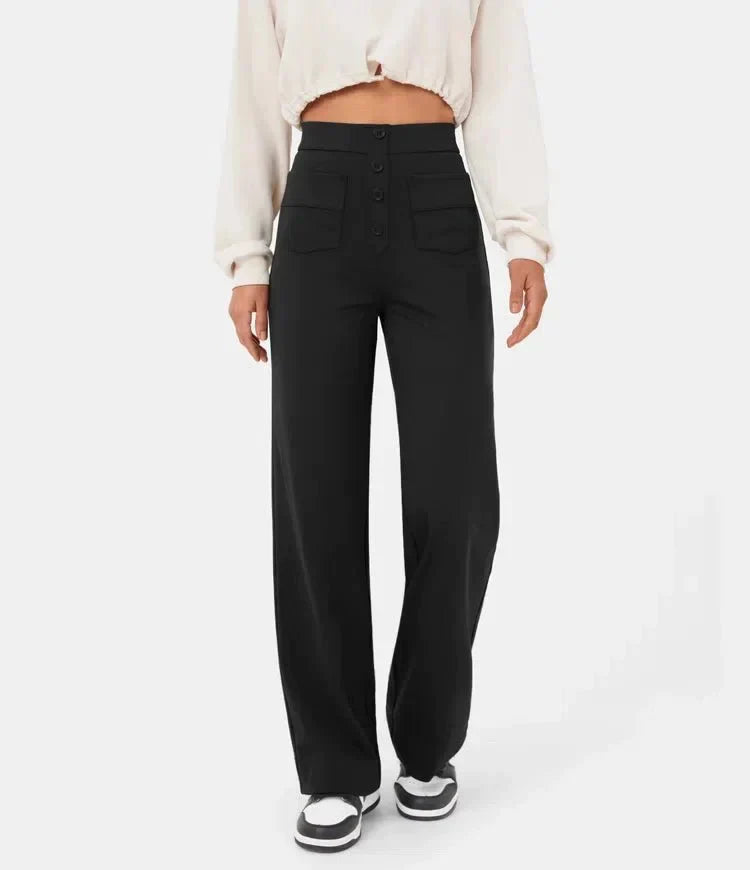 Elsa | Elastische broek met hoge Taille |