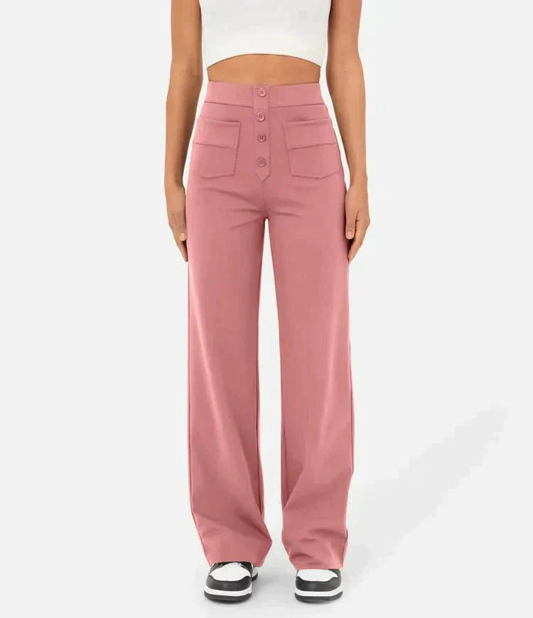 Elsa | Elastische broek met hoge Taille |