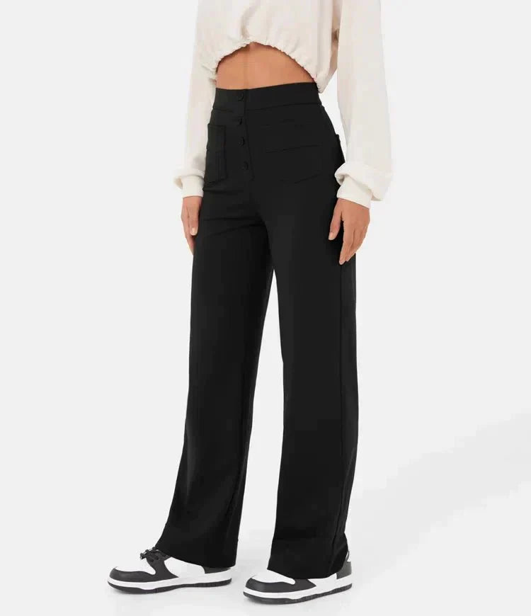 Elsa | Elastische broek met hoge Taille |