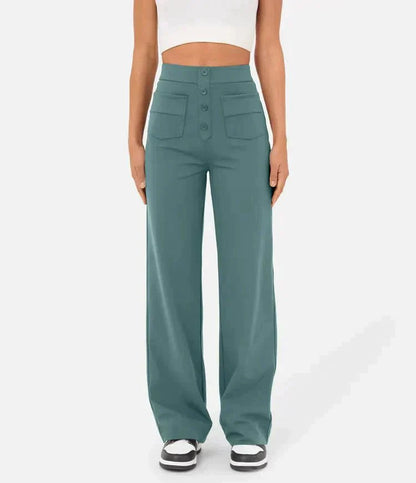 Elsa | Elastische broek met hoge Taille |