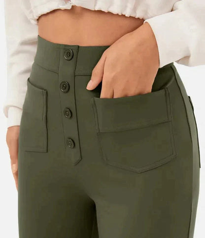 Elsa | Elastische broek met hoge Taille |