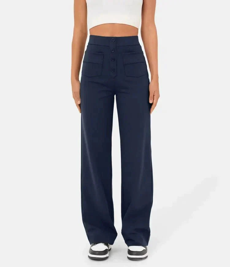 Elsa | Elastische broek met hoge Taille |
