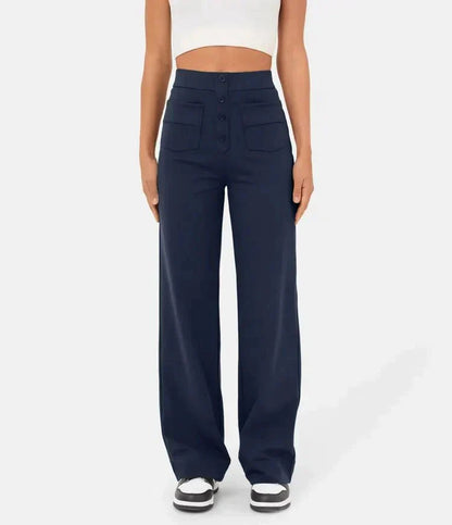 Elsa | Elastische broek met hoge Taille |