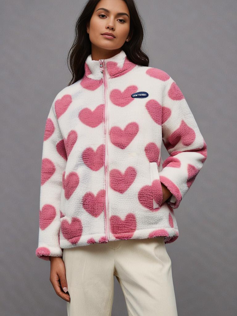 BacioDeluxe™️ | Double Sided Heart Coat - Unieke Collectie