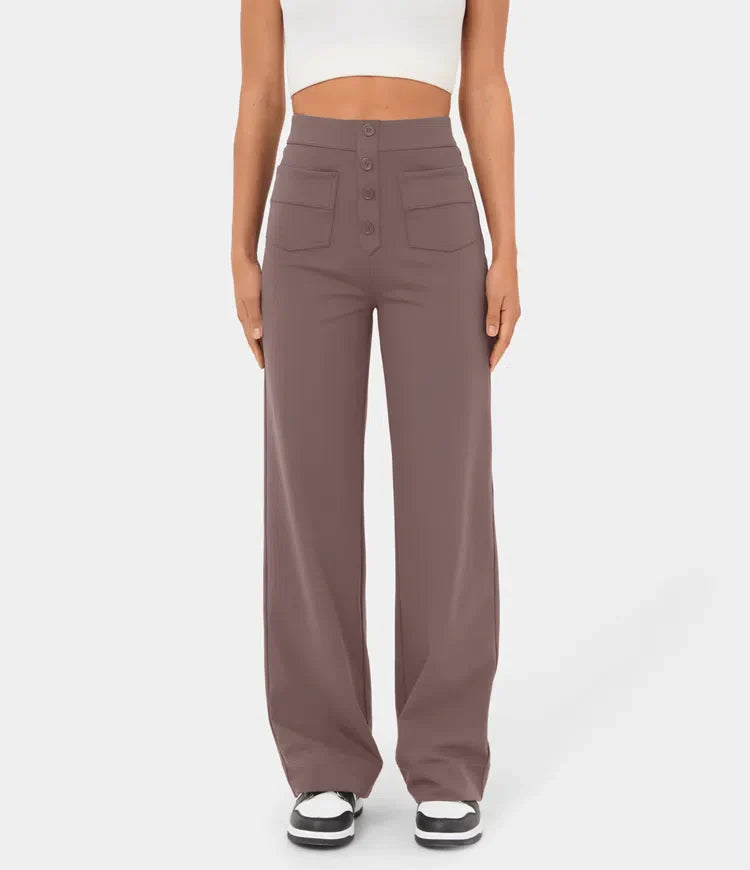Elsa | Elastische broek met hoge Taille |