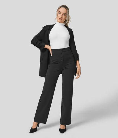 Elsa | Elastische broek met hoge Taille |