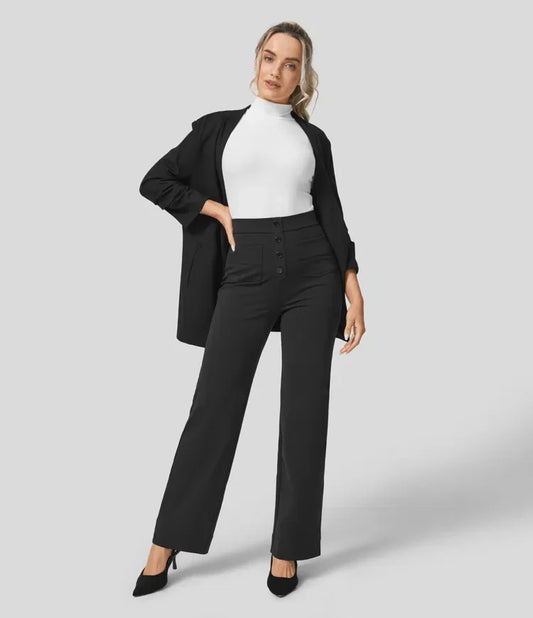 Elsa | Elastische broek met hoge Taille |